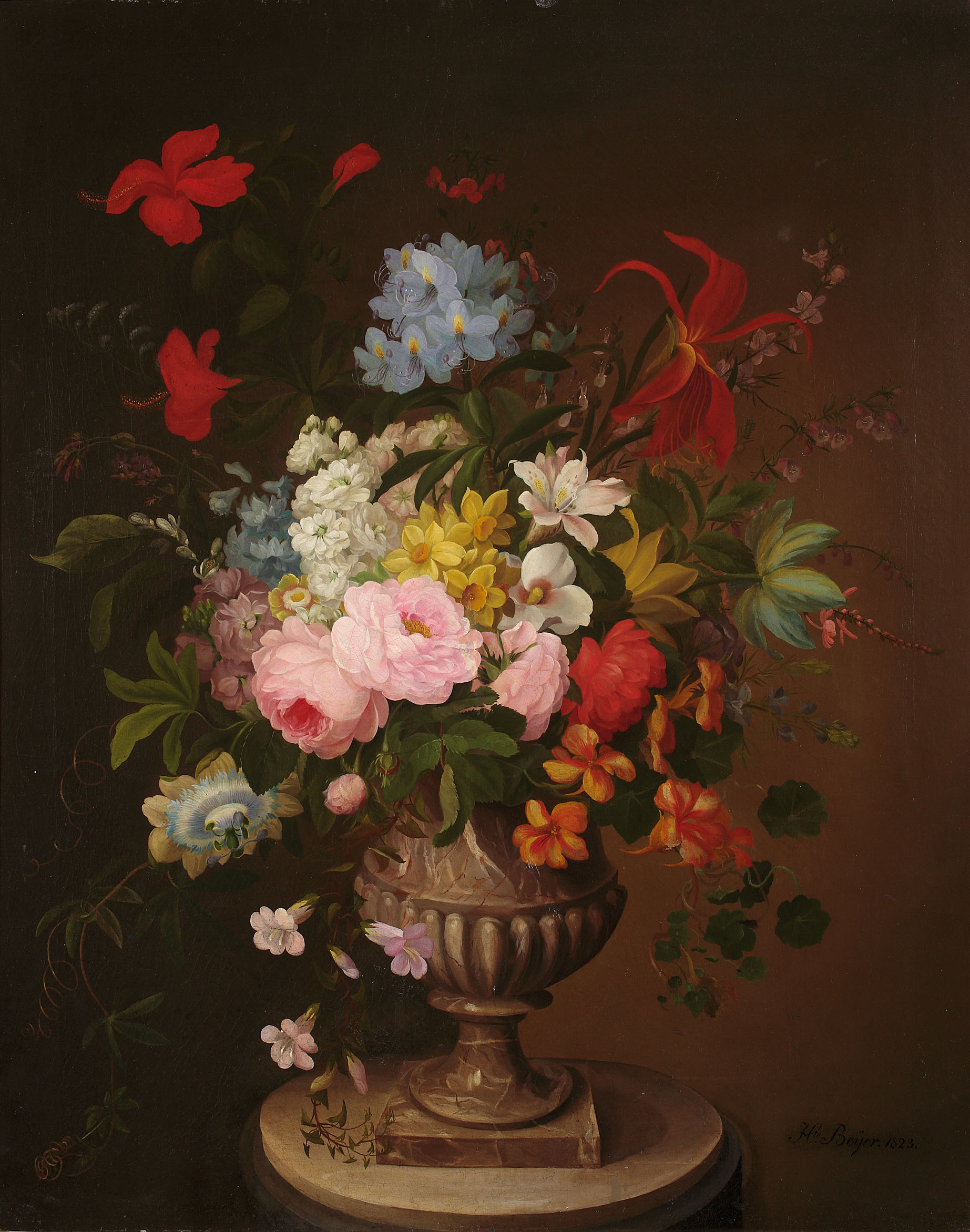 Flowers in a vase.